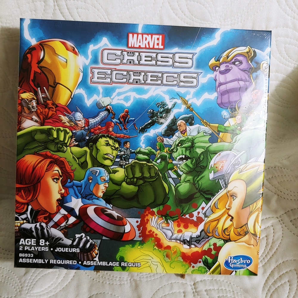 Marvel Cardboard Chess Game to be assembled
